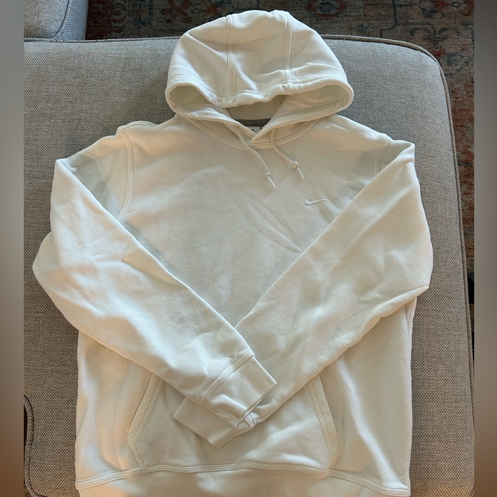 Nike Men's Cream Hoodie